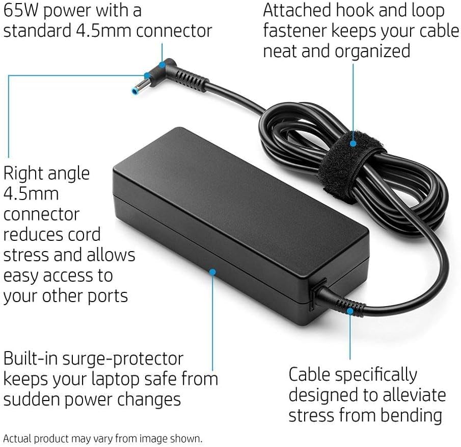 61CDIHN29+L Hp Original Blue Pin Laptop Charger 45w - Image 2